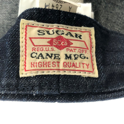 【中古品】【メンズ】 SUGAR CANE シュガーケーン BLACK DENIM APPLE JACK CAP NEWSBOY SC02705 ブラック デニム アップル ジャック キャップ 帽子 185-260912-rt-07-tagh サイズ：7.25 カラー：インディゴ 万代Net店
