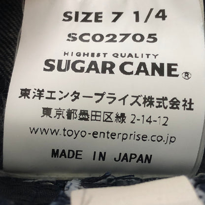 【中古品】【メンズ】 SUGAR CANE シュガーケーン BLACK DENIM APPLE JACK CAP NEWSBOY SC02705 ブラック デニム アップル ジャック キャップ 帽子 185-260912-rt-07-tagh サイズ：7.25 カラー：インディゴ 万代Net店