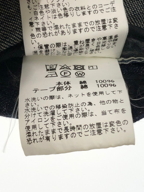 【中古品】【メンズ】 SUGAR CANE シュガーケーン BLACK DENIM APPLE JACK CAP NEWSBOY SC02705 ブラック デニム アップル ジャック キャップ 帽子 185-260912-rt-07-tagh サイズ：7.25 カラー：インディゴ 万代Net店