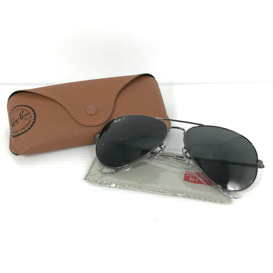 【中古品】【メンズ】 Ray-Ban レイバン AVIATOR METAL II SUNGLASSES RB3689 アビエーター メタル サングラス アイウェア アクセサリー 203-251014-na-11-tag サイズ：62□14 140 カラー：シルバー/ブラック 万代Net店