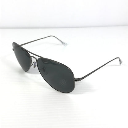 【中古品】【メンズ】 Ray-Ban レイバン AVIATOR METAL II SUNGLASSES RB3689 アビエーター メタル サングラス アイウェア アクセサリー 203-251014-na-11-tag サイズ：62□14 140 カラー：シルバー/ブラック 万代Net店
