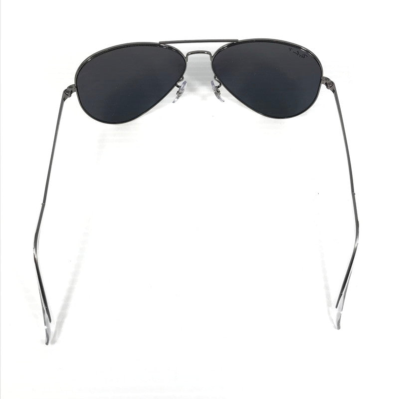 【中古品】【メンズ】 Ray-Ban レイバン AVIATOR METAL II SUNGLASSES RB3689 アビエーター メタル サングラス アイウェア アクセサリー 203-251014-na-11-tag サイズ：62□14 140 カラー：シルバー/ブラック 万代Net店