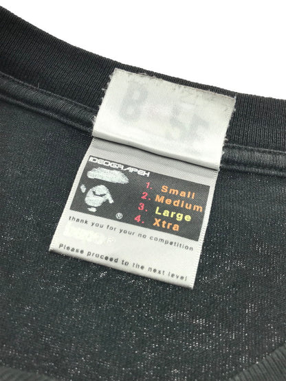 【中古品】【メンズ】 A BATHING APE アベイシングエイプ BAPESTA TEE 初期タグ プリント ショートスリーブ Tシャツ 半袖Tシャツ トップス 142-251025-rt-03-tag サイズ：L カラー：ブラック 万代Net店