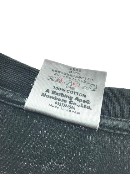 【中古品】【メンズ】 A BATHING APE アベイシングエイプ BAPESTA TEE 初期タグ プリント ショートスリーブ Tシャツ 半袖Tシャツ トップス 142-251025-rt-03-tag サイズ：L カラー：ブラック 万代Net店
