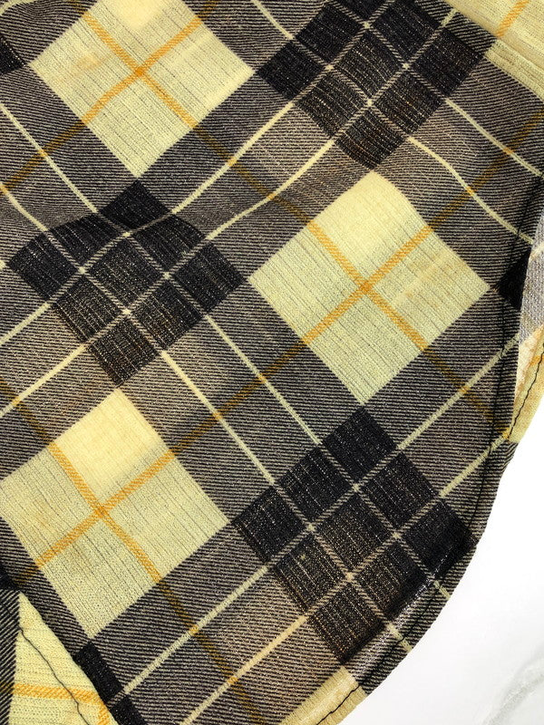【現状渡し品】【メンズ】 SEARS シアーズ 40's WESTERN CHECK L/S SHIRT 40年代 ウェスタン チェックロングスリーブシャツ トップス ヴィンテージ 146-251015-rt-38-tag サイズ：不明 カラー：イエロー系 万代Net店