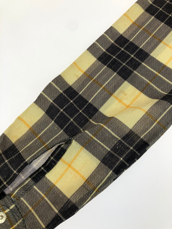 【現状渡し品】【メンズ】 SEARS シアーズ 40's WESTERN CHECK L/S SHIRT 40年代 ウェスタン チェックロングスリーブシャツ トップス ヴィンテージ 146-251015-rt-38-tag サイズ：不明 カラー：イエロー系 万代Net店