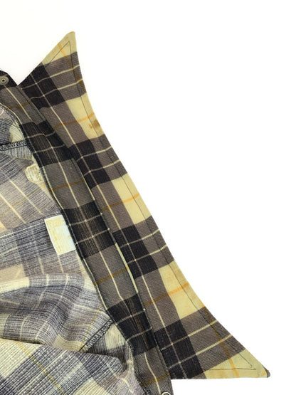【現状渡し品】【メンズ】 SEARS シアーズ 40's WESTERN CHECK L/S SHIRT 40年代 ウェスタン チェックロングスリーブシャツ トップス ヴィンテージ 146-251015-rt-38-tag サイズ：不明 カラー：イエロー系 万代Net店