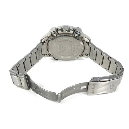 【中古品】【メンズ】 CASIO カシオ EDIFICE エディフィス EQB-800D-1AJF タフソーラー レースラップクロノグラフ 腕時計 197-251014-na-17-tag カラー：シルバー 万代Net店
