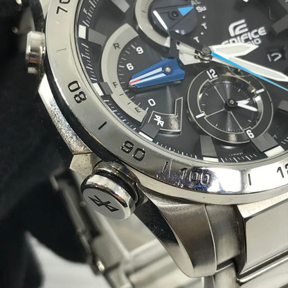 【中古品】【メンズ】 CASIO カシオ EDIFICE エディフィス EQB-800D-1AJF タフソーラー レースラップクロノグラフ 腕時計 197-251014-na-17-tag カラー：シルバー 万代Net店