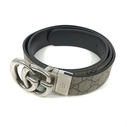 【現状渡し品】【メンズ】 GUCCI グッチ DOUBLE G REVERSIBLE BELT 627055 ダブルG リバーシブルベルト 服飾雑貨 183-251014-na-10-tag カラー：ベージュ系/ブラック 万代Net店