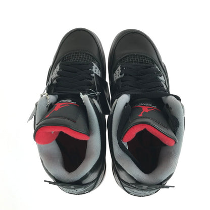 【中古美品】【メンズ】 NIKE ナイキ AIR JORDAN 4 RETRO BRED REIMAGINED FV5029-006 エアジョーダン4 レトロ ブレッド リイマジンド スニーカー 靴 160-251013-rt-08-tag サイズ：25.5cm US7.5 カラー：BLACK 万代Net店