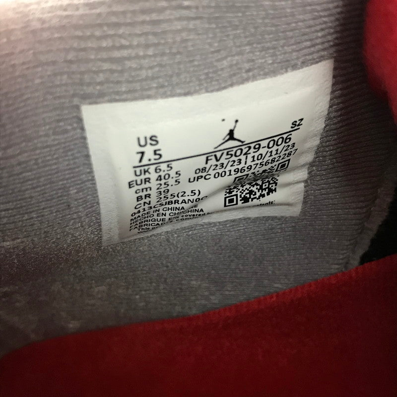 【中古美品】【メンズ】 NIKE ナイキ AIR JORDAN 4 RETRO BRED REIMAGINED FV5029-006 エアジョーダン4 レトロ ブレッド リイマジンド スニーカー 靴 160-251013-rt-08-tag サイズ：25.5cm US7.5 カラー：BLACK 万代Net店
