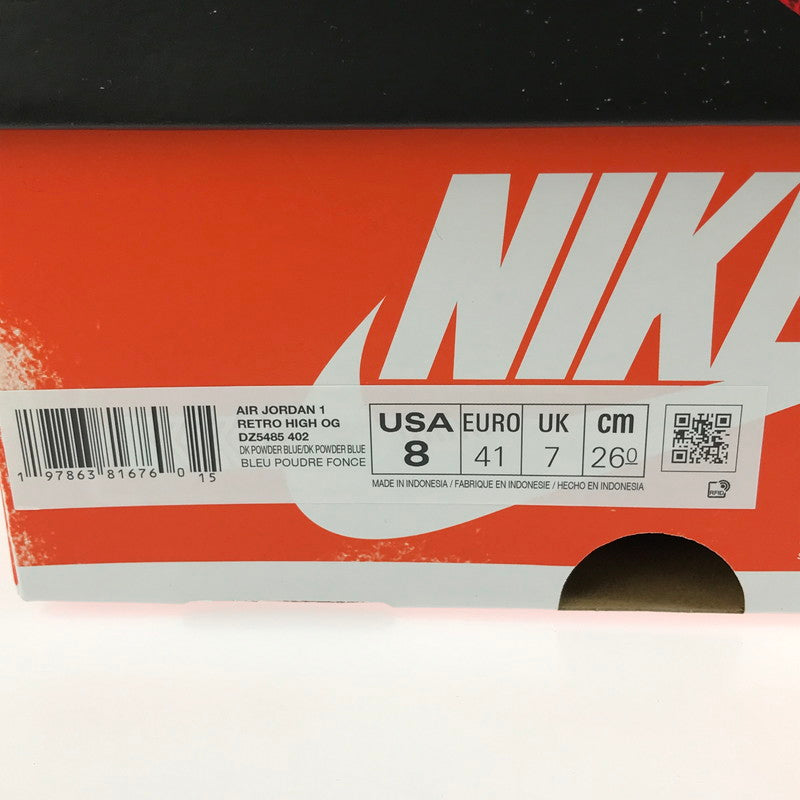 【中古美品】【メンズ】 NIKE ナイキ AIR JORDAN 1 HIGH OG UNC REIMAGINED DZ5485-402 エアジョーダン1 レトロ ハイ OG UNC リイマジンド スニーカー 靴 160-251013-rt-02-tag サイズ：26cm US 8 カラー：BLUE/SAIL 万代Net店