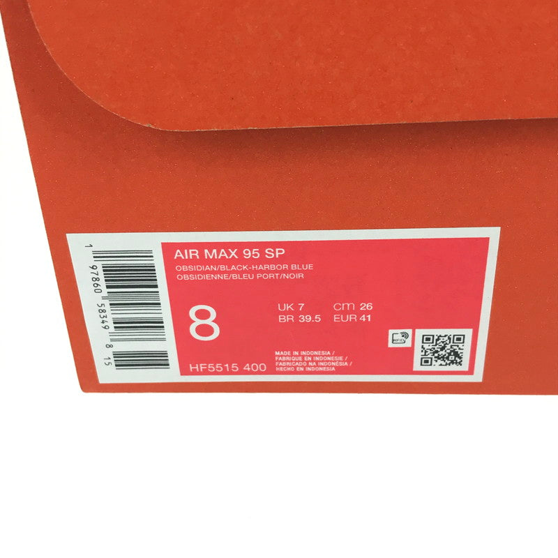 【中古美品】【メンズ】 NIKE ナイキ × STASH スタッシュ コラボ AIR MAX 95 (2024) HF5515-400 エアマックス95 スニーカー 靴 160-251013-rt-01-tag サイズ：26cm US 8 カラー：OBSIDIAN/BLACK-HARBOR BLUE 万代Net店