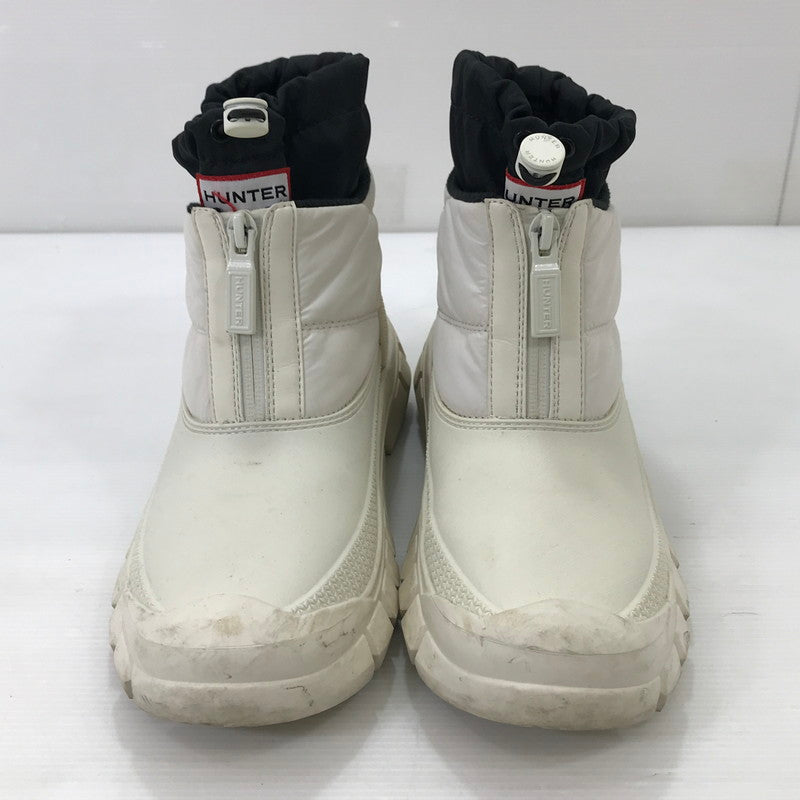 【中古品】【レディース】 HUNTER ハンター WOMENS INTREPID ANKLE ZIP SNOW BOOT WFS5000WWU レディース イントレピッド ジップ アンクル スノーブーツ 靴 167-251016-rt-20-tag サイズ：23cm カラー：アイボリー 万代Net店