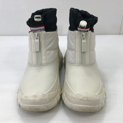 【中古品】【レディース】 HUNTER ハンター WOMENS INTREPID ANKLE ZIP SNOW BOOT WFS5000WWU レディース イントレピッド ジップ アンクル スノーブーツ 靴 167-251016-rt-20-tag サイズ：23cm カラー：アイボリー 万代Net店