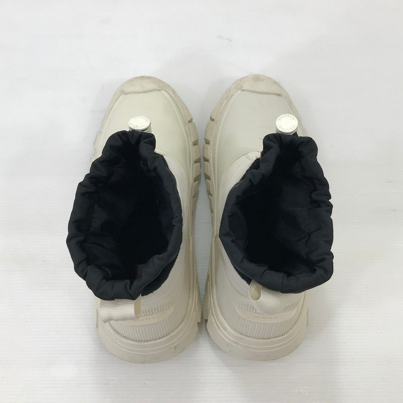 【中古品】【レディース】 HUNTER ハンター WOMENS INTREPID ANKLE ZIP SNOW BOOT WFS5000WWU レディース イントレピッド ジップ アンクル スノーブーツ 靴 167-251016-rt-20-tag サイズ：23cm カラー：アイボリー 万代Net店