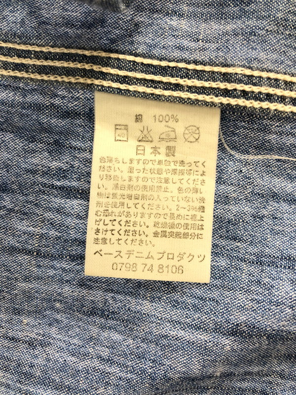 【中古品】【メンズ】 OR SLOW オア スロウ COTTON DENIM L/S SHIRT コットン デニム ロングスリーブ シャツ 長袖シャツ トップス 140-260509-rt-10-tag サイズ：3 カラー：インディゴ 万代Net店