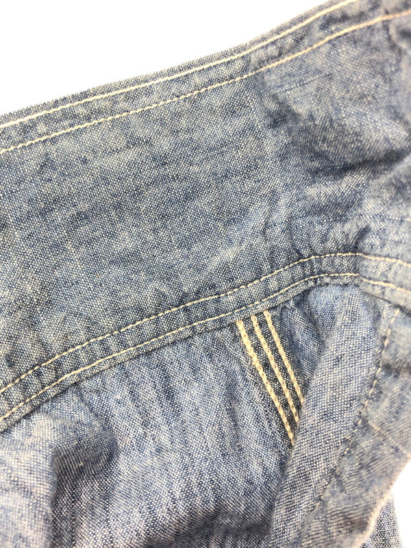 【中古品】【メンズ】 OR SLOW オア スロウ COTTON DENIM L/S SHIRT コットン デニム ロングスリーブ シャツ 長袖シャツ トップス 140-260509-rt-10-tag サイズ：3 カラー：インディゴ 万代Net店