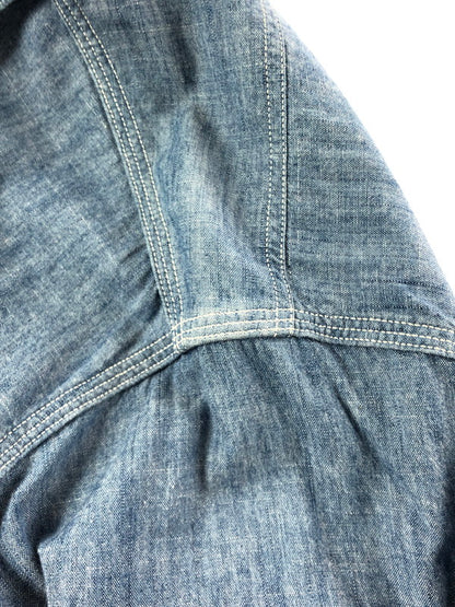 【中古品】【メンズ】 OR SLOW オア スロウ COTTON DENIM L/S SHIRT コットン デニム ロングスリーブ シャツ 長袖シャツ トップス 140-260509-rt-10-tag サイズ：3 カラー：インディゴ 万代Net店