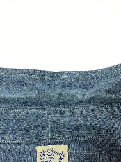 【中古品】【メンズ】 OR SLOW オア スロウ COTTON DENIM L/S SHIRT コットン デニム ロングスリーブ シャツ 長袖シャツ トップス 140-260509-rt-10-tag サイズ：3 カラー：インディゴ 万代Net店