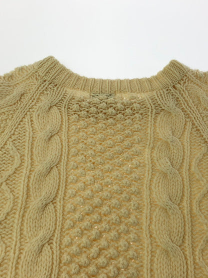 【現状渡し品】【メンズ】 ORVIS オービス 80's CABLE KINT 80年代 ケーブル ニット トップス ヴィンテージ 146-260913-rt-11-tagh サイズ：不明 下記参照 カラー：アイボリー 万代Net店
