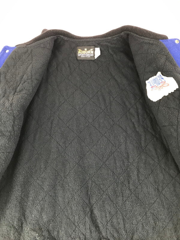 【現状渡し品】【メンズ】 AUBURN アーバン USAWOOL AWARD JACKET ウール アワード ジャケット アウター 146-251218-rt-04-tag サイズ：L カラー：ブルー/ブラック 万代Net店