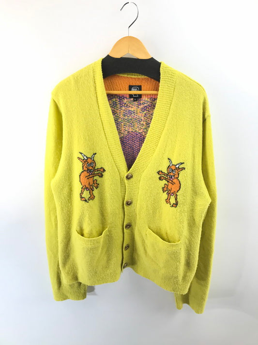 【中古品】【メンズ】 BRAIN DEAD ブレインデッド DEVILS CARDIGAN デビルズ カーディガン 142-251013-rt-14-tag サイズ：L カラー：イエロー 万代Net店