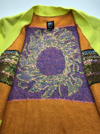 【中古品】【メンズ】 BRAIN DEAD ブレインデッド DEVILS CARDIGAN デビルズ カーディガン 142-251013-rt-14-tag サイズ：L カラー：イエロー 万代Net店