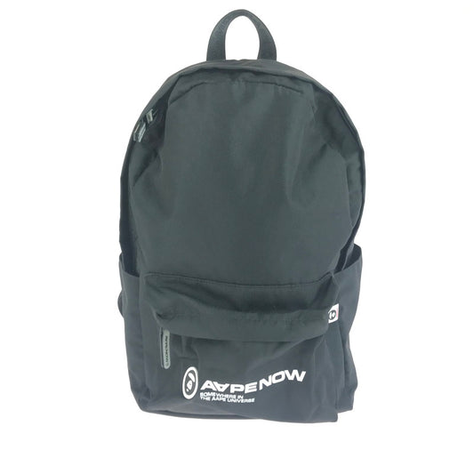 【中古品】【メンズ】 AAPE NOW エイプナウ BACK PACK BLACK バックパックブラック デイバッグ リュック カバン 188-251012-rt-10-tag カラー：ブラック 万代Net店