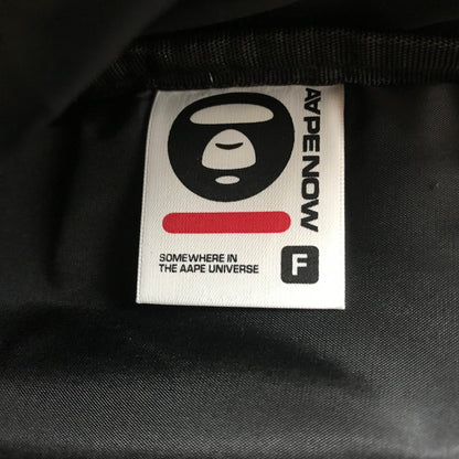 【中古品】【メンズ】 AAPE NOW エイプナウ BACK PACK BLACK バックパックブラック デイバッグ リュック カバン 188-251012-rt-10-tag カラー：ブラック 万代Net店