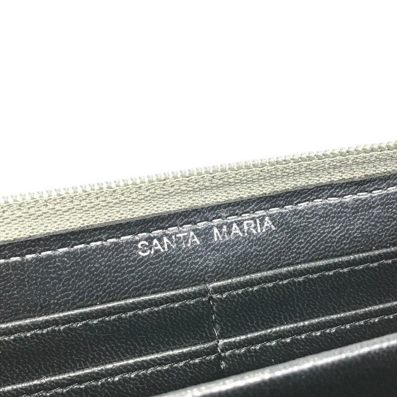 【中古品】【メンズ】 SANTA MARIA サンタ マリア ラウンドジップウォレット 長財布 200-251018-na-10-tag カラー：グレー系 万代Net店