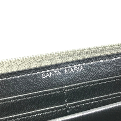 【中古品】【メンズ】 SANTA MARIA サンタ マリア ラウンドジップウォレット 長財布 200-251018-na-10-tag カラー：グレー系 万代Net店