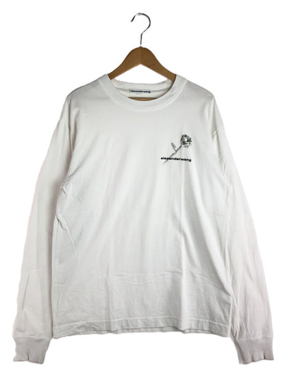 【中古品】【メンズ】 Alexander Wang アレキサンダーワン LONG SLEEVE T-SHIRT MONEY ROSE PRINT ロングスリーブTシャツ マネーローズプリント 長袖Tシャツ トップス 141-251015-rt-33-tag サイズ：S カラー：ホワイト 万代Net店