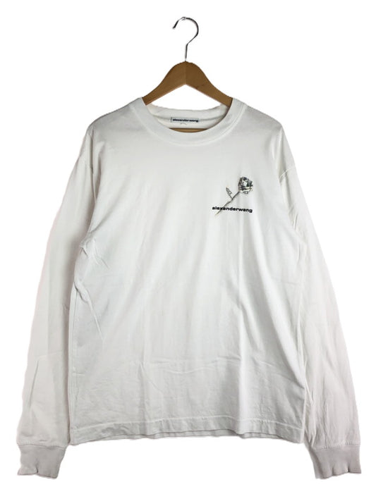 【中古品】【メンズ】 Alexander Wang アレキサンダーワン LONG SLEEVE T-SHIRT MONEY ROSE PRINT ロングスリーブTシャツ マネーローズプリント 長袖Tシャツ トップス 141-251015-rt-33-tag サイズ：S カラー：ホワイト 万代Net店