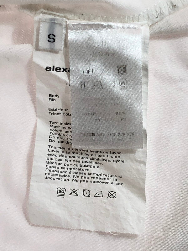 【中古品】【メンズ】 Alexander Wang アレキサンダーワン LONG SLEEVE T-SHIRT MONEY ROSE PRINT ロングスリーブTシャツ マネーローズプリント 長袖Tシャツ トップス 141-251015-rt-33-tag サイズ：S カラー：ホワイト 万代Net店