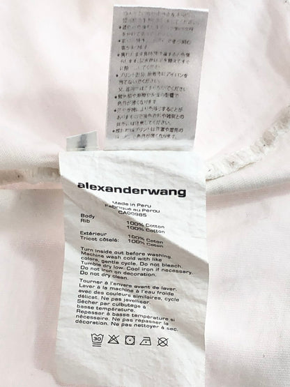 【中古品】【メンズ】 Alexander Wang アレキサンダーワン LONG SLEEVE T-SHIRT MONEY ROSE PRINT ロングスリーブTシャツ マネーローズプリント 長袖Tシャツ トップス 141-251015-rt-33-tag サイズ：S カラー：ホワイト 万代Net店