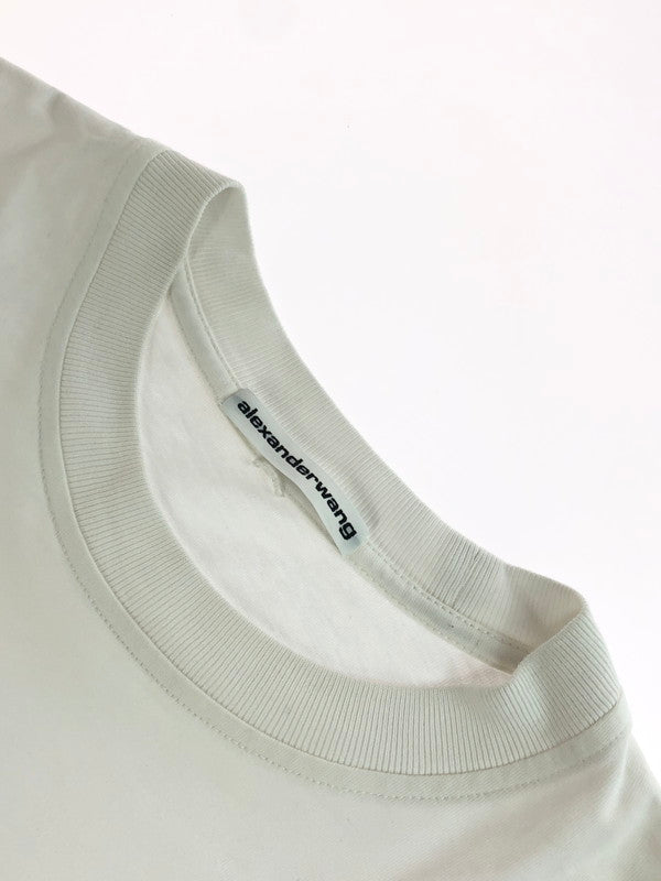 【中古品】【メンズ】 Alexander Wang アレキサンダーワン LONG SLEEVE T-SHIRT MONEY ROSE PRINT ロングスリーブTシャツ マネーローズプリント 長袖Tシャツ トップス 141-251015-rt-33-tag サイズ：S カラー：ホワイト 万代Net店