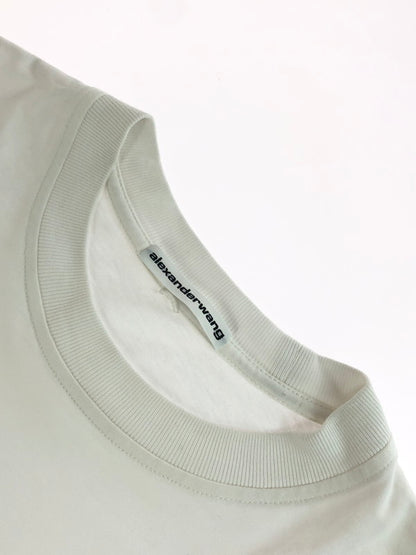 【中古品】【メンズ】 Alexander Wang アレキサンダーワン LONG SLEEVE T-SHIRT MONEY ROSE PRINT ロングスリーブTシャツ マネーローズプリント 長袖Tシャツ トップス 141-251015-rt-33-tag サイズ：S カラー：ホワイト 万代Net店