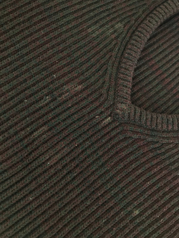 【中古品】【メンズ】 V NECK KNIT SWEATHER Vネック ニット セーター 141-251020-na-02-tag サイズ：M カラー：マルチカラー 万代Net店