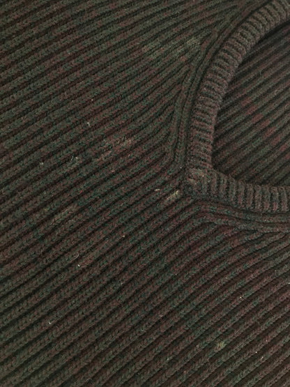【中古品】【メンズ】 V NECK KNIT SWEATHER Vネック ニット セーター 141-251020-na-02-tag サイズ：M カラー：マルチカラー 万代Net店
