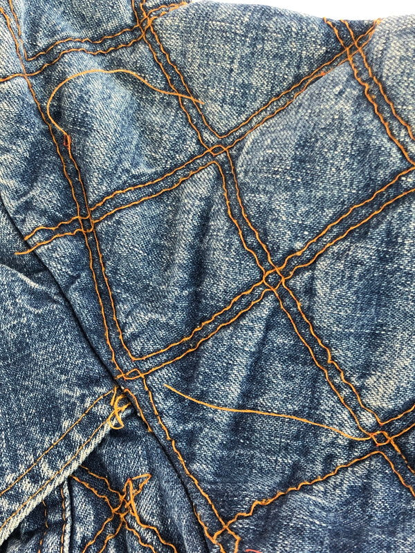 【現状渡し品】【メンズ】 LADY LEE レディー リー 70's DENIM QUILTING JACKET 70年代 USA製 キルティングジャケット アウター 146-251015-rt-29-tag サイズ：不明 カラー：インディゴ 万代Net店