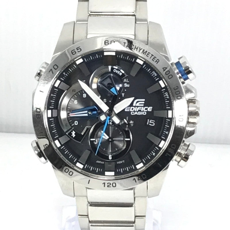 【中古品】【メンズ】 CASIO カシオ EDIFICE エディフィス EQB-800D-1AJF レースラップクロノグラフ タフソーラー腕時計 余りコマ4個 198-251018-na-04-tag カラー：シルバー 万代Net店
