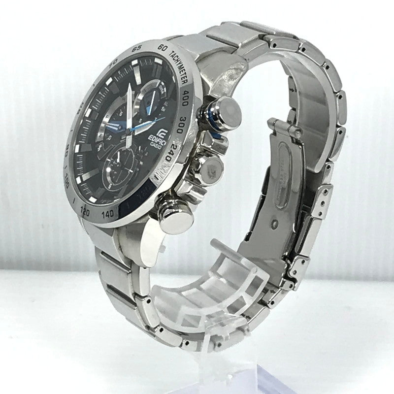 【中古品】【メンズ】 CASIO カシオ EDIFICE エディフィス EQB-800D-1AJF レースラップクロノグラフ タフソーラー腕時計 余りコマ4個 198-251018-na-04-tag カラー：シルバー 万代Net店