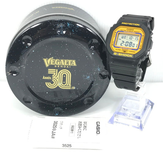 【中古美品】【メンズ】 G-SHOCK ジーショック DW-5600UE-1JF ベガルタ仙台30周年記念モデル デジタル腕時計 196-251018-na-05-tag カラー：ブラック 万代Net店