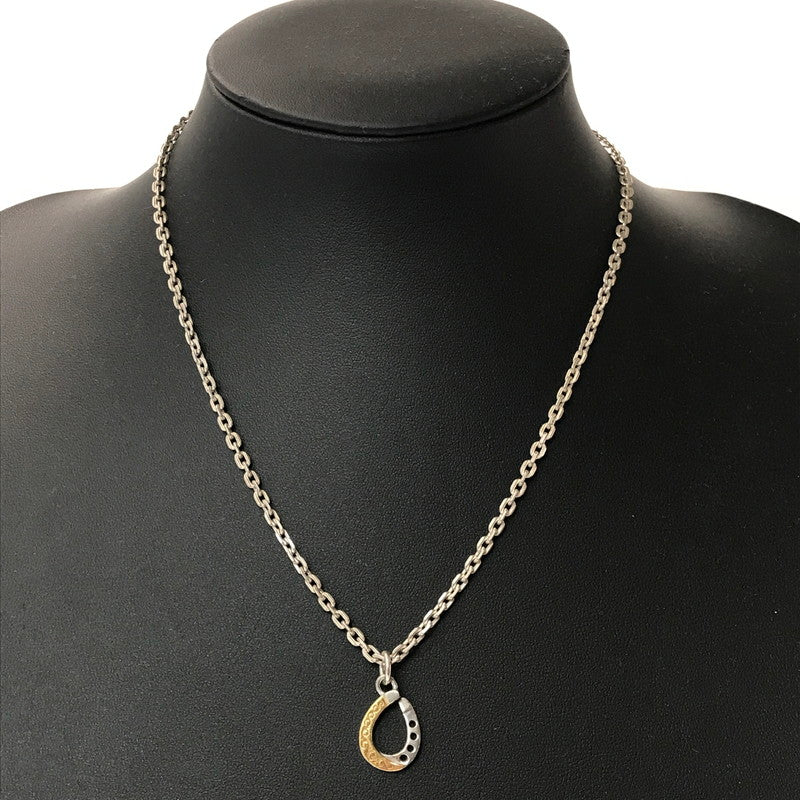 【中古品】【メンズ】 SAAD サード K24GP SV925 ホースシュー モチーフ ペンダントトップ アクセサリー 191-260623-na-06-tagh カラー：シルバー/ゴールド 万代Net店