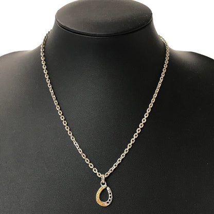 【中古品】【メンズ】 SAAD サード K24GP SV925 ホースシュー モチーフ ペンダントトップ アクセサリー 191-260623-na-06-tagh カラー：シルバー/ゴールド 万代Net店