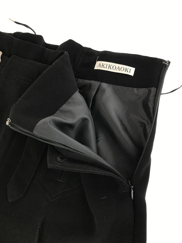 【中古品】【レディース】 AKIKOAOKI アキコアオキ AA22SS-P01-02 LACE UP WIDE-02 レースアップ ワイドパンツ ボトムス 171-251020-na-08-tag サイズ：F カラー：ブラック 万代Net店