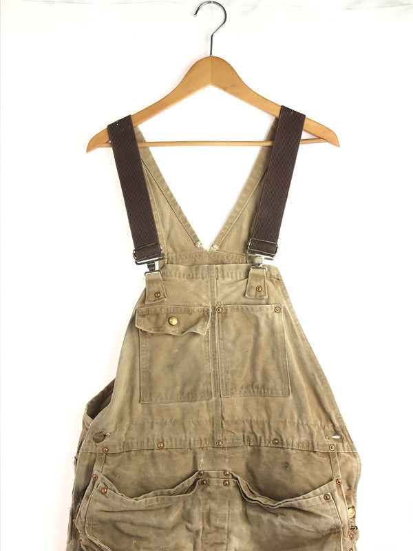 【ジャンク品】【メンズ】 Carhartt カーハート 70年代 エプロン付 ダブルニー オーバーオール USA製 70'S サロペット ボトムス 157-251020-na-10-tag サイズ：サイズ表記なし 下記参照 カラー：ベージュ系 万代Net店
