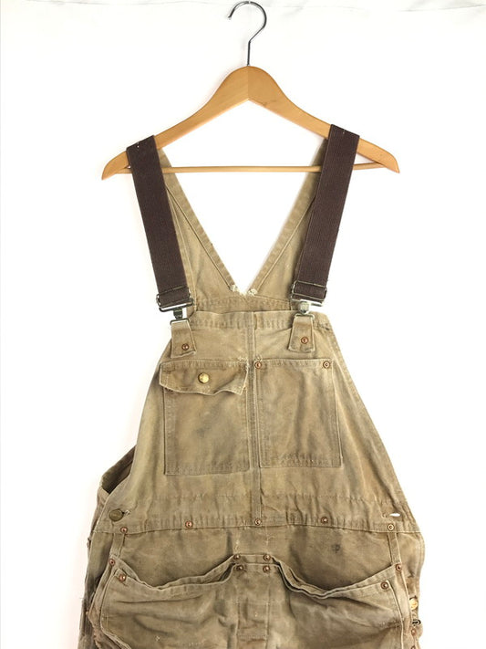 【ジャンク品】【メンズ】 Carhartt カーハート 70年代 エプロン付 ダブルニー オーバーオール USA製 70'S サロペット ボトムス 157-251020-na-10-tag サイズ：サイズ表記なし 下記参照 カラー：ベージュ系 万代Net店
